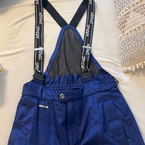 Men’s spider ski pants with suspenders